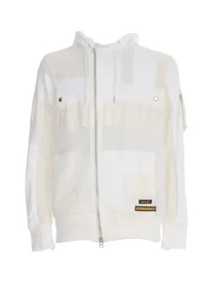 Sacai Panelled Zip-Up Jacket