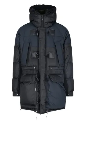 Sacai Reversible Pocket Detailed Hooded Coat
