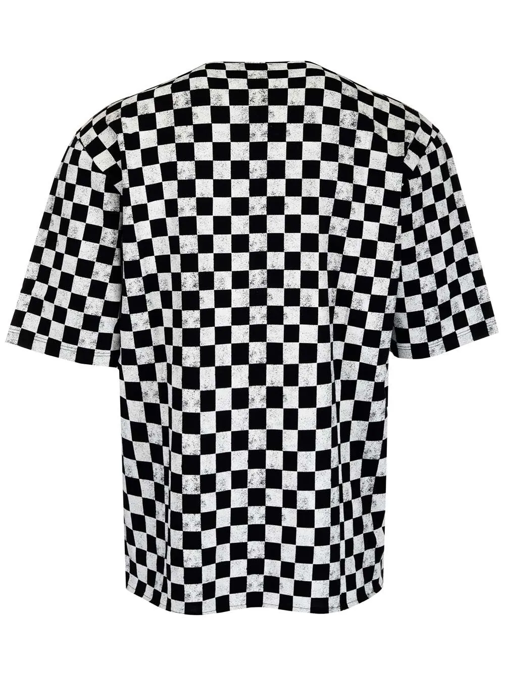 Saint Laurent Check Printed Crewneck T-Shirt