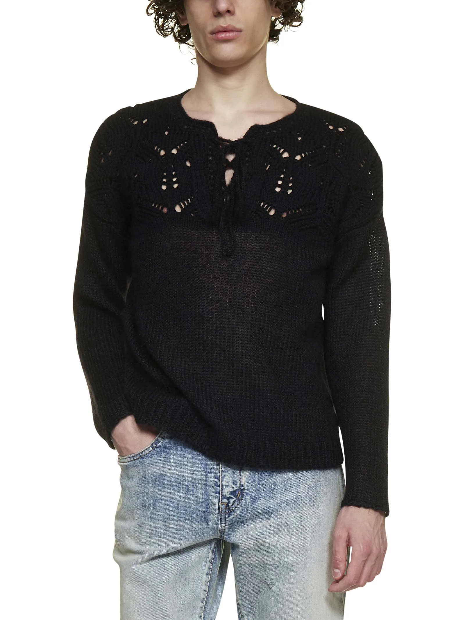 Saint Laurent Crewneck Knitted Jumper
