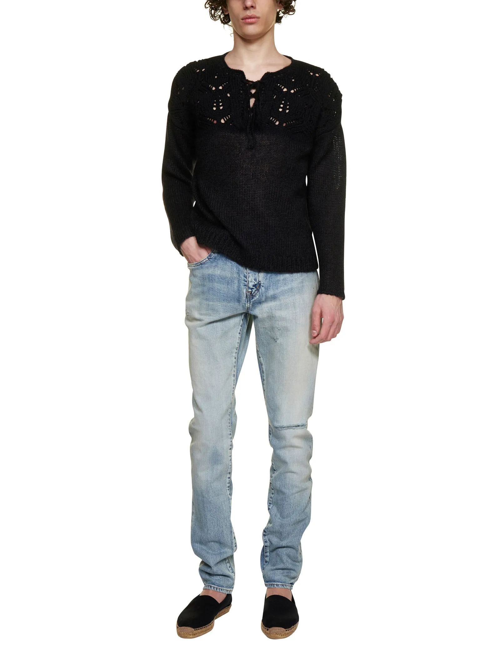 Saint Laurent Crewneck Knitted Jumper