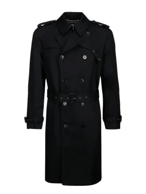 Saint Laurent Double Breasted Trench Coat