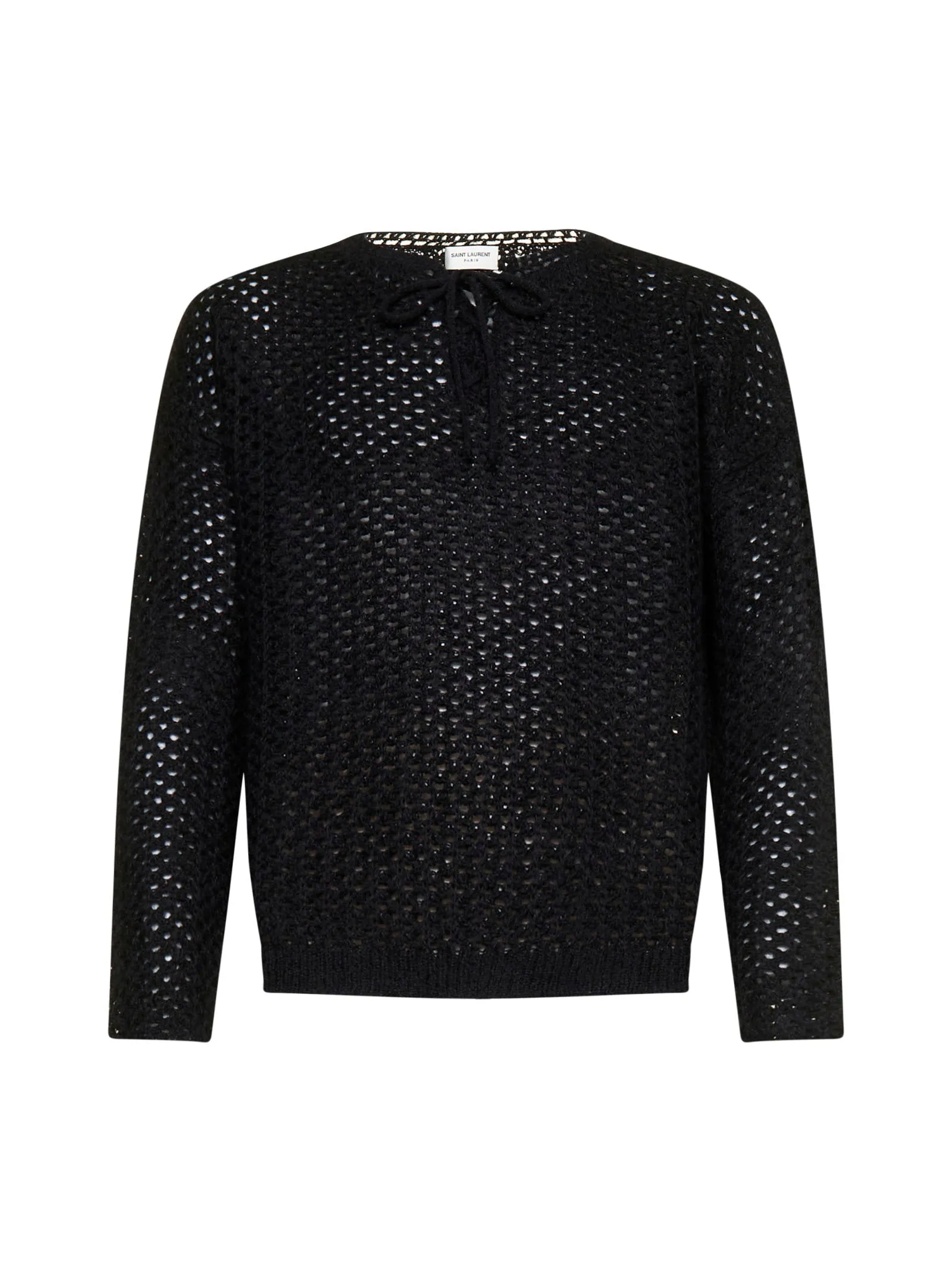 Saint Laurent Lace-Up Drawstring Sweater