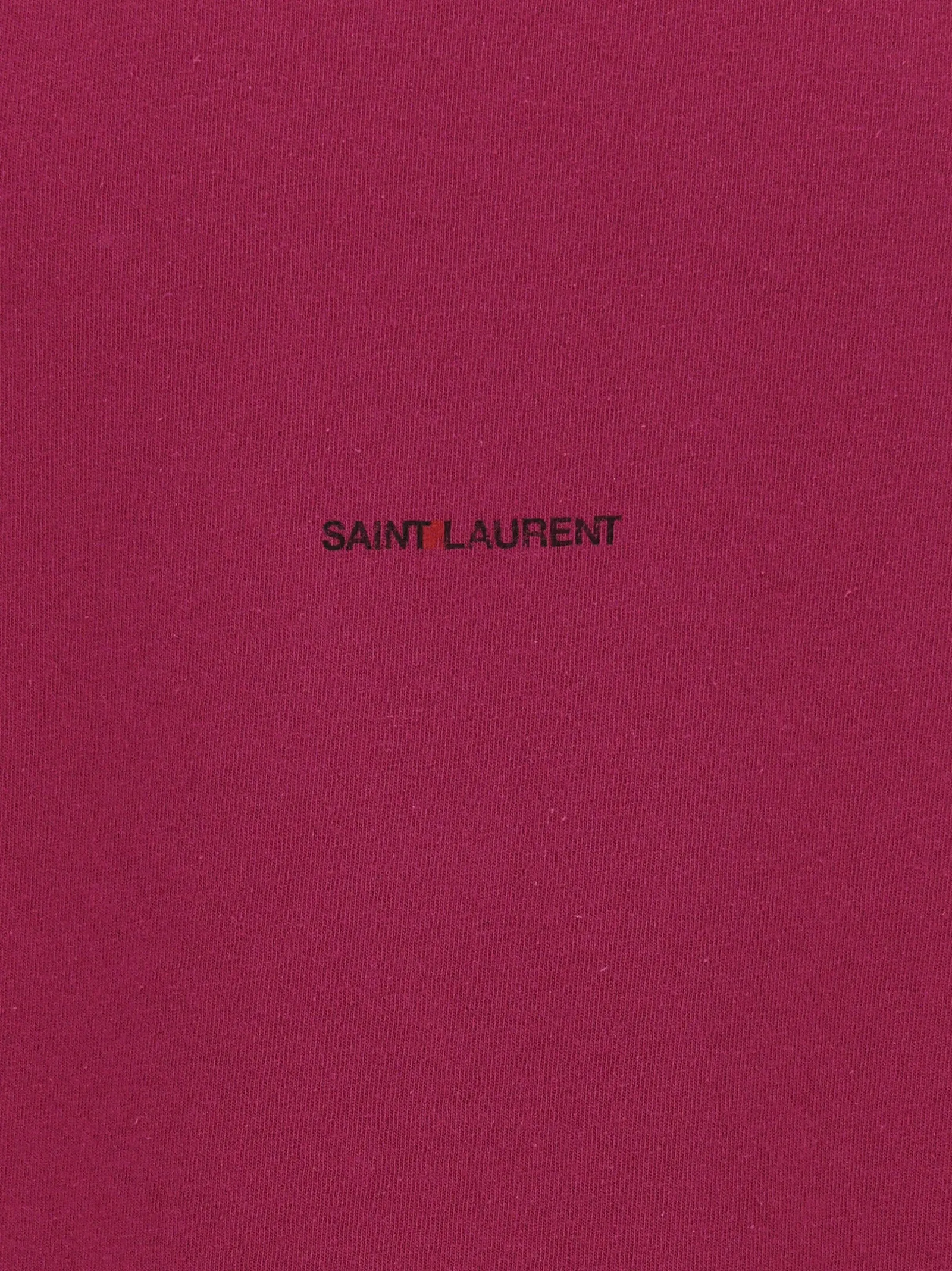 Saint Laurent Logo Printed Crewneck T-Shirt