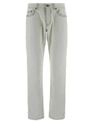 Saint Laurent Mid-Rise Slim Cut Jeans