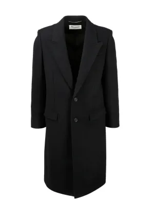 Saint Laurent Slit Detail Tailored Coat