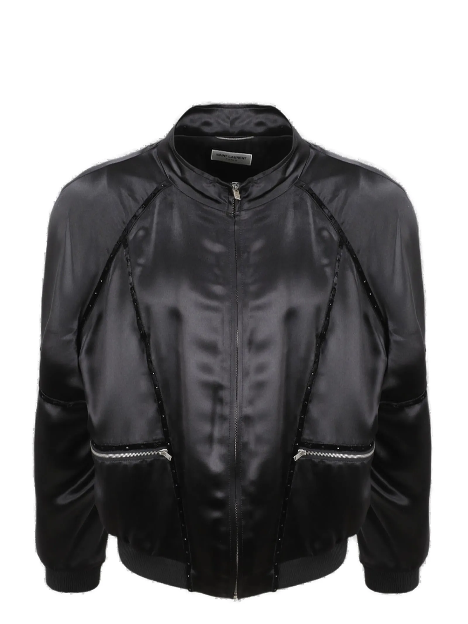 Saint Laurent Teddy 80s Zipped Long-Sleeved Jacket