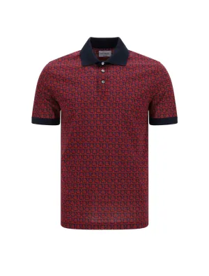 Salvatore Ferragamo Gancini Short-Sleeved Polo Shirt