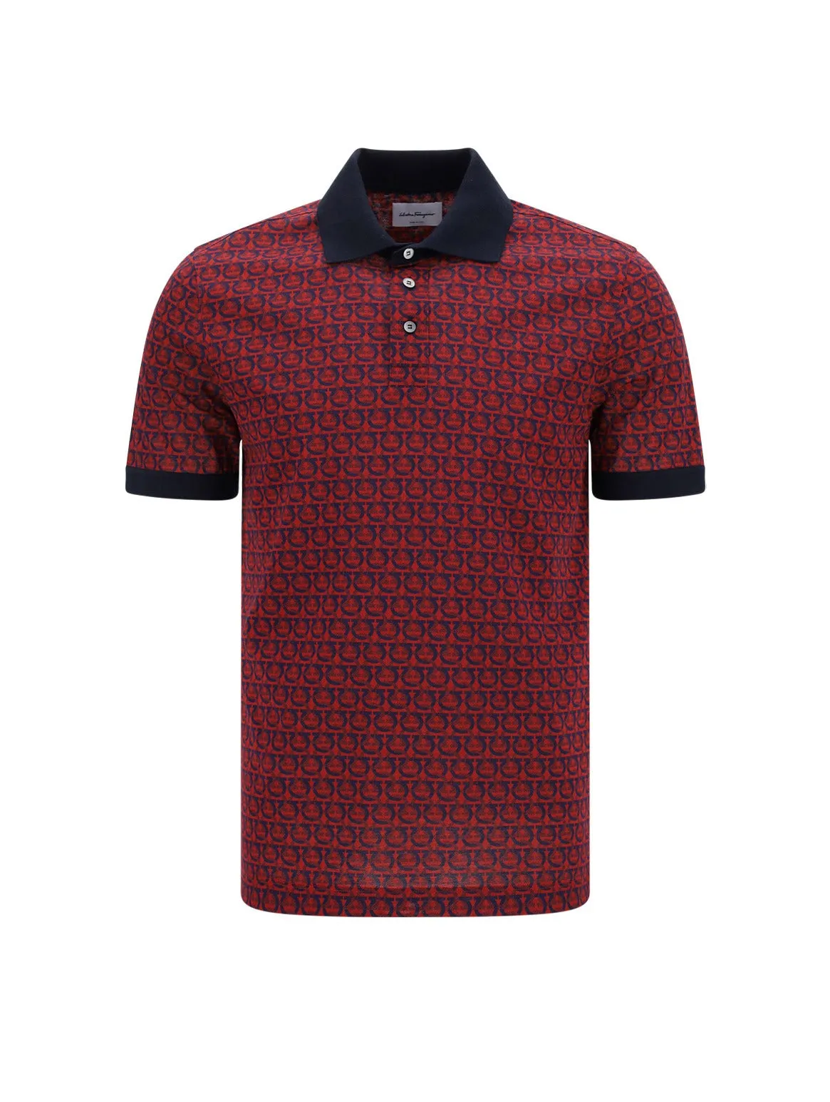 Salvatore Ferragamo Gancini Short-Sleeved Polo Shirt