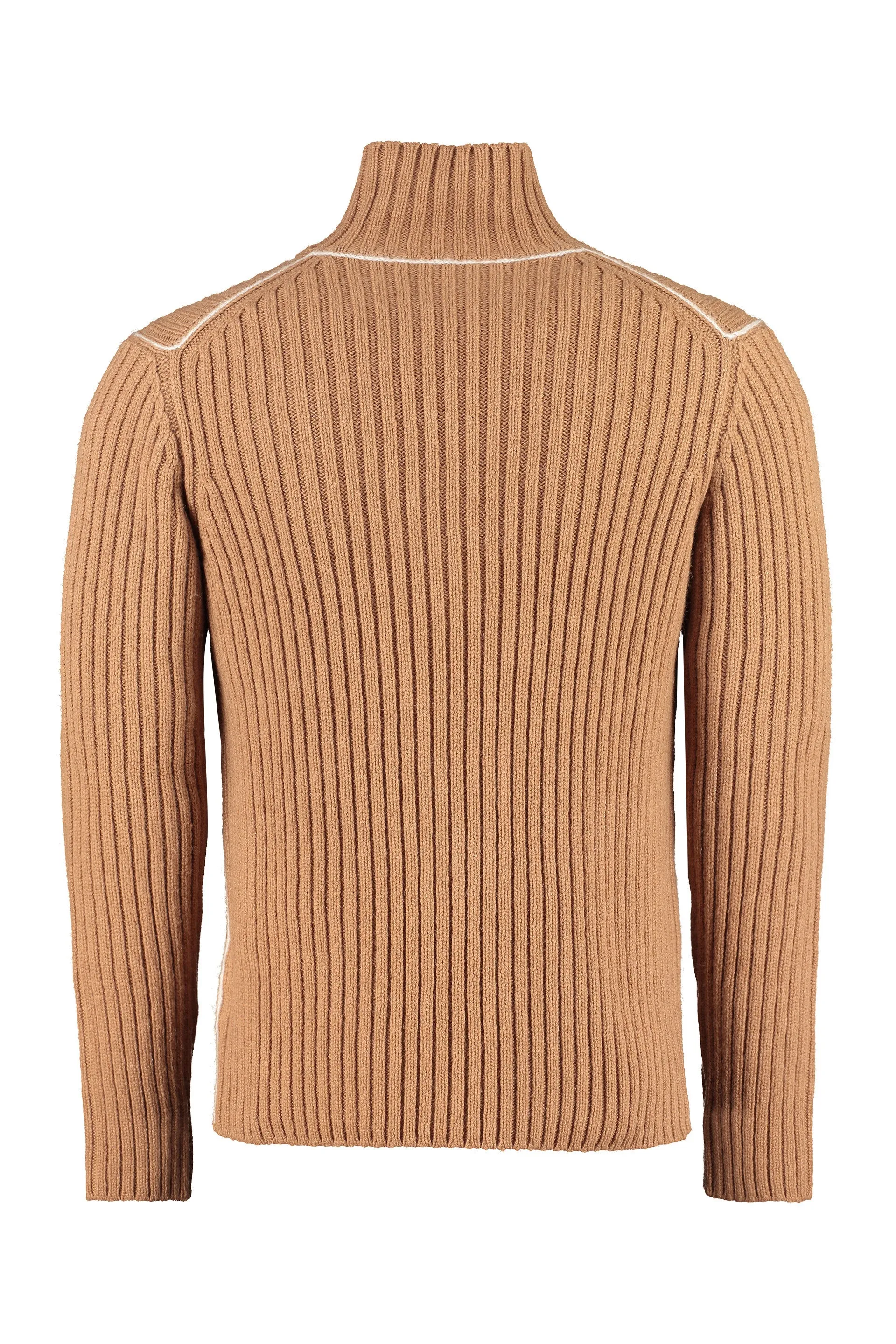 Salvatore Ferragamo Ribbed Turtleneck Knit Sweater
