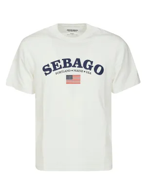 Sebago Logo Printed Crewneck T-Shirt