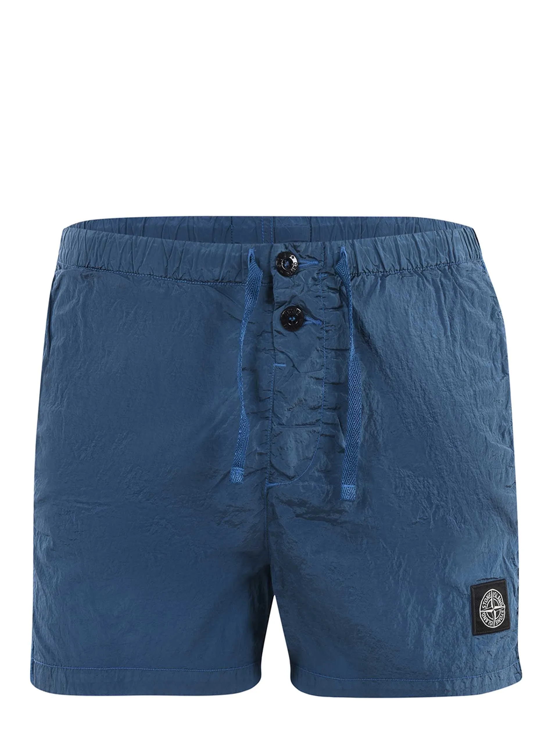 Stone Island Compass-Patch Drawstring Swim Shorts