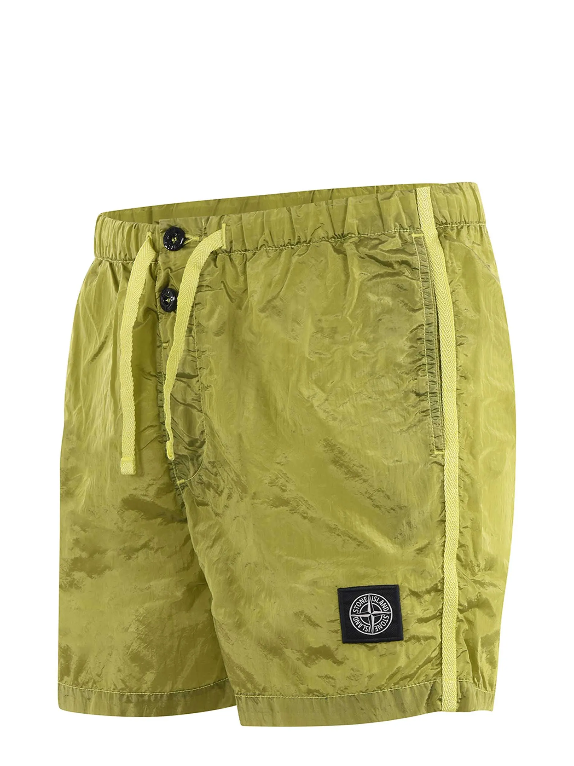 Stone Island Compass-Patch Drawstring Swim Shorts