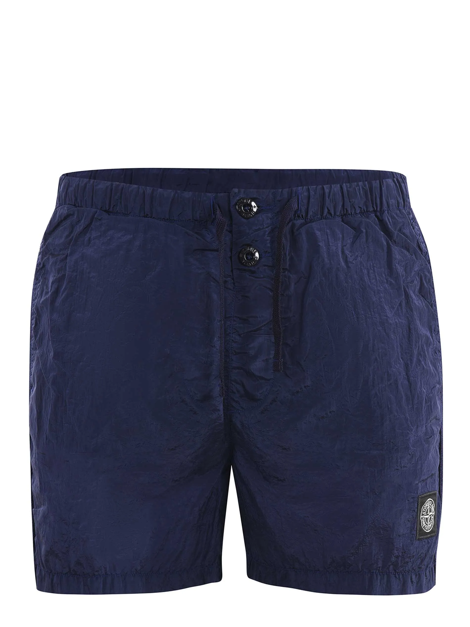 Stone Island Compass-Patch Drawstring Swim Shorts