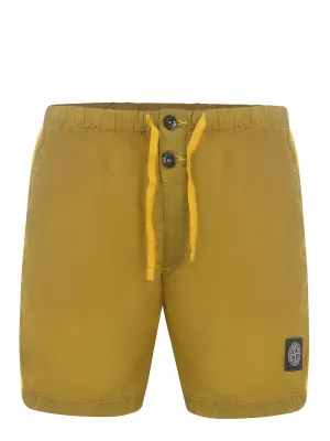 Stone Island Logo Patch Drawstring Swim Shorts