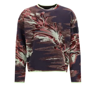 Stone Island Shadow Project Floral Pattern Long Sleeved Sweater