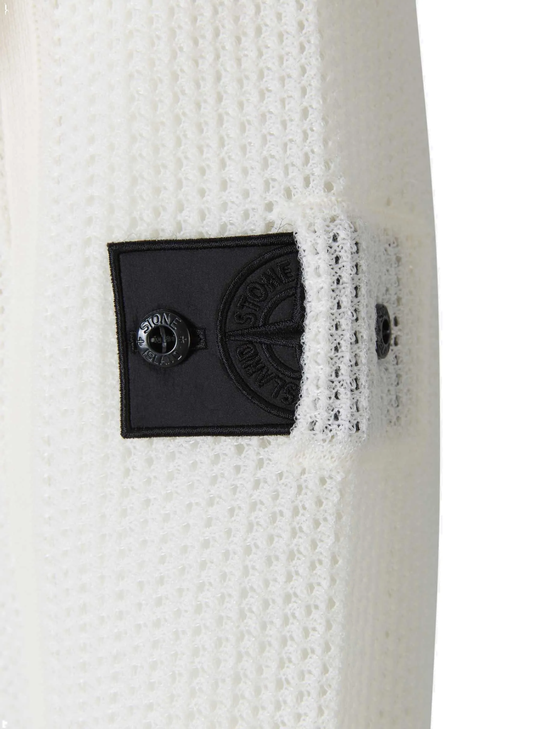 Stone Island Shadow Project Knitted Logo Patch Hoodie