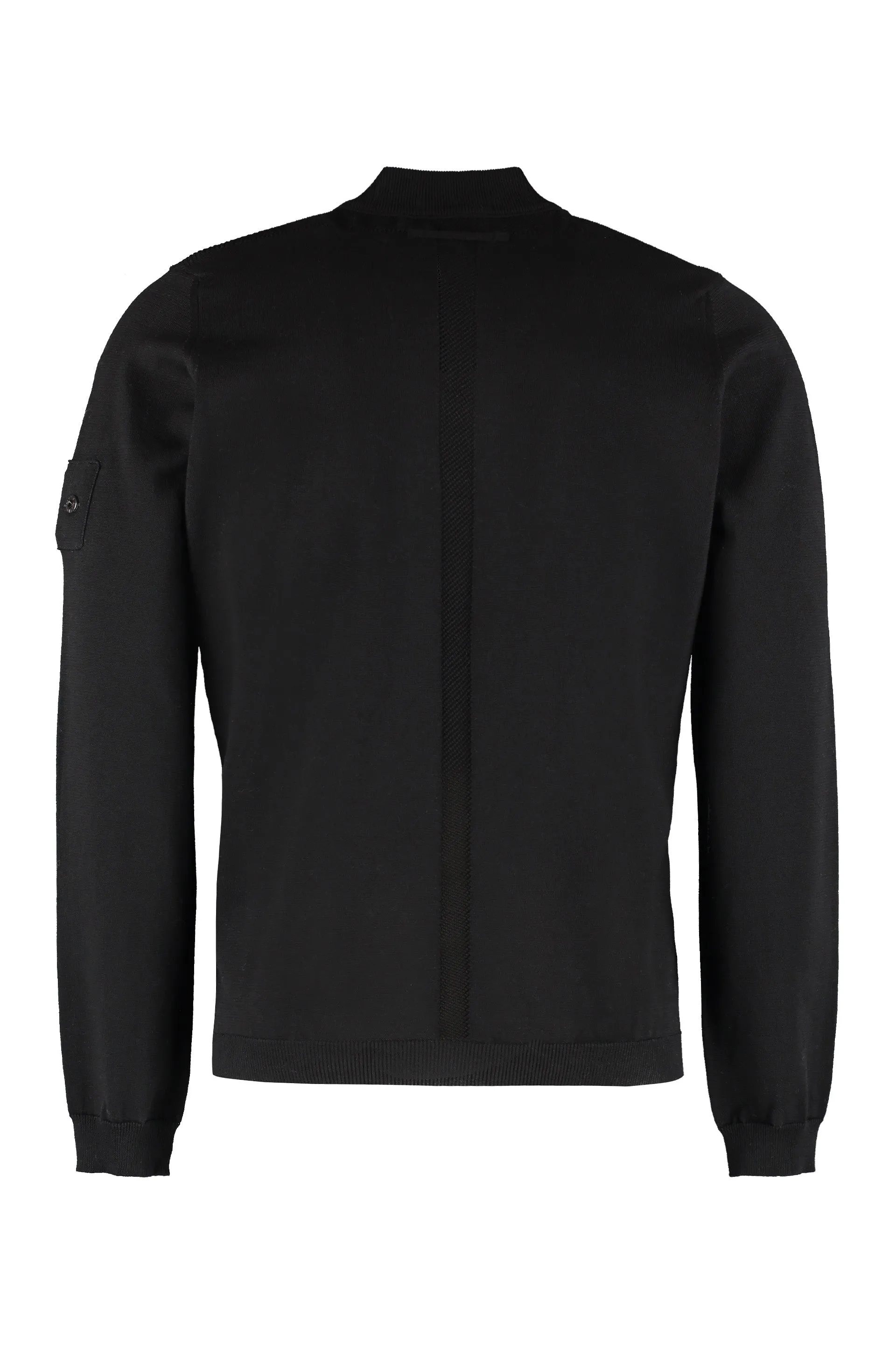 Stone Island Shadow Project Logo Patch Long Sleeved Sweater