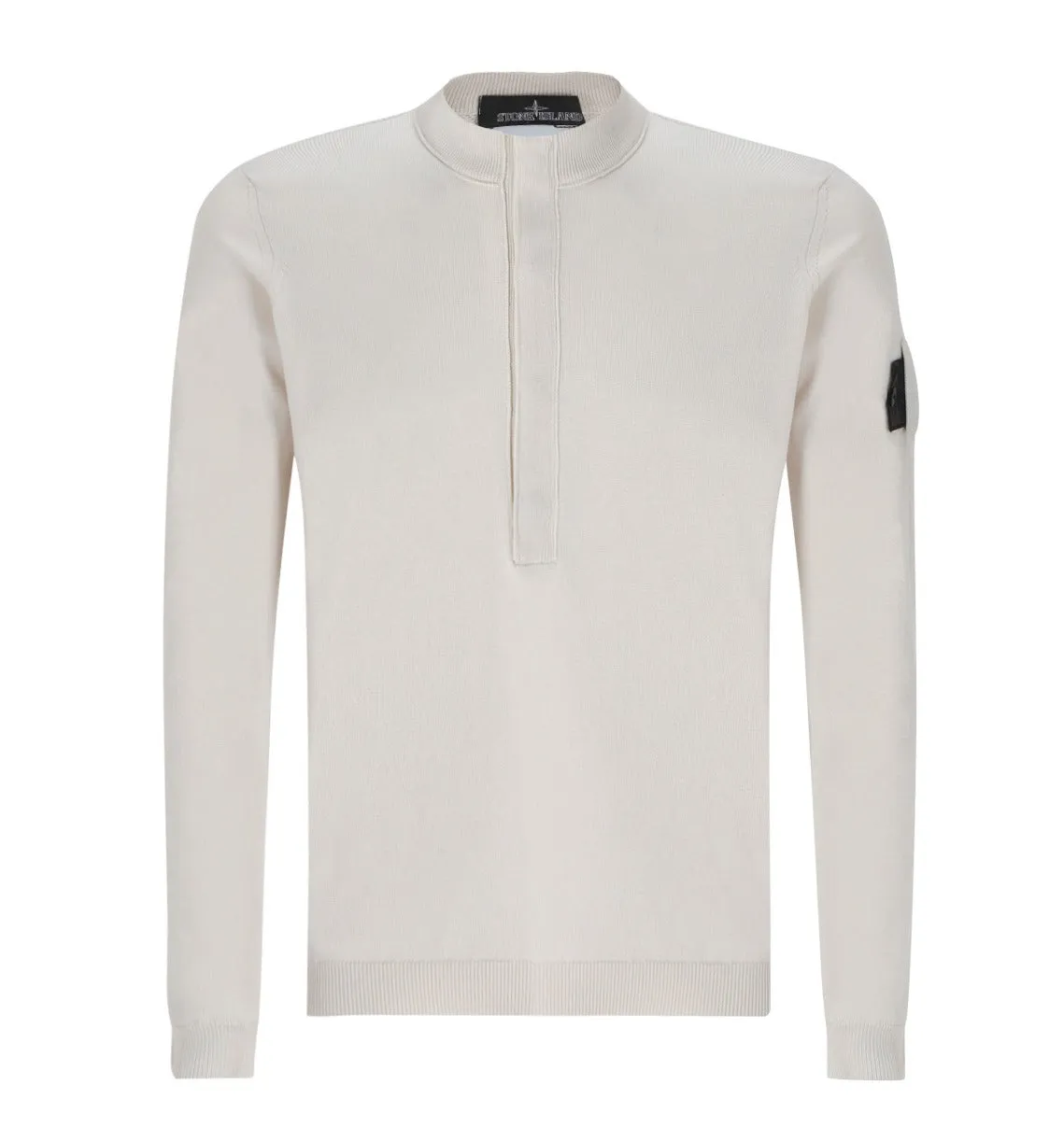 Stone Island Shadow Project Logo Patch Long Sleeved Sweater