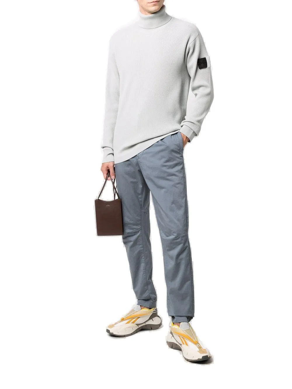 Stone Island Shadow Project Logo Patch Roll-Neck Sweater
