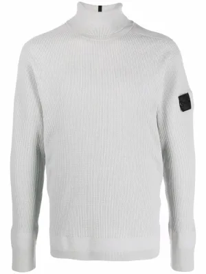 Stone Island Shadow Project Logo Patch Roll-Neck Sweater