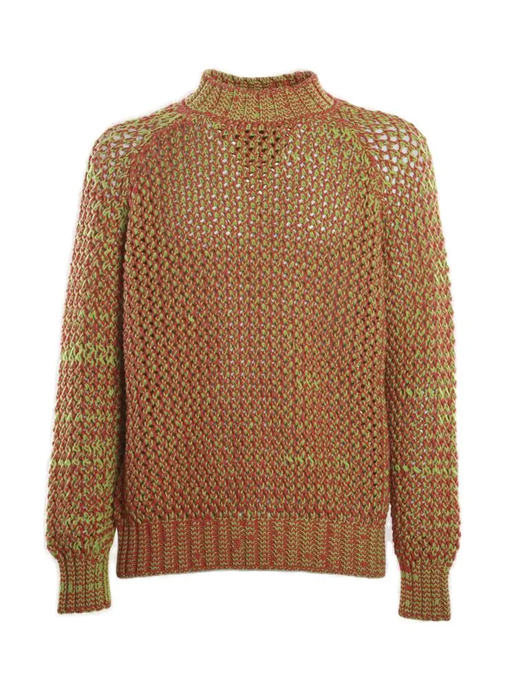 Sunnei Raglan-Sleeve Crewneck Sweater