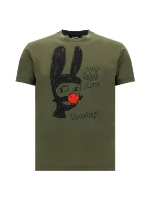 T ShirtDsquared2 Graphic Print Crewneck T-Shirt