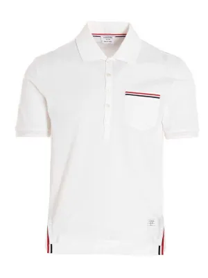 Thom Browne RWB Pocket Trim Polo Shirt