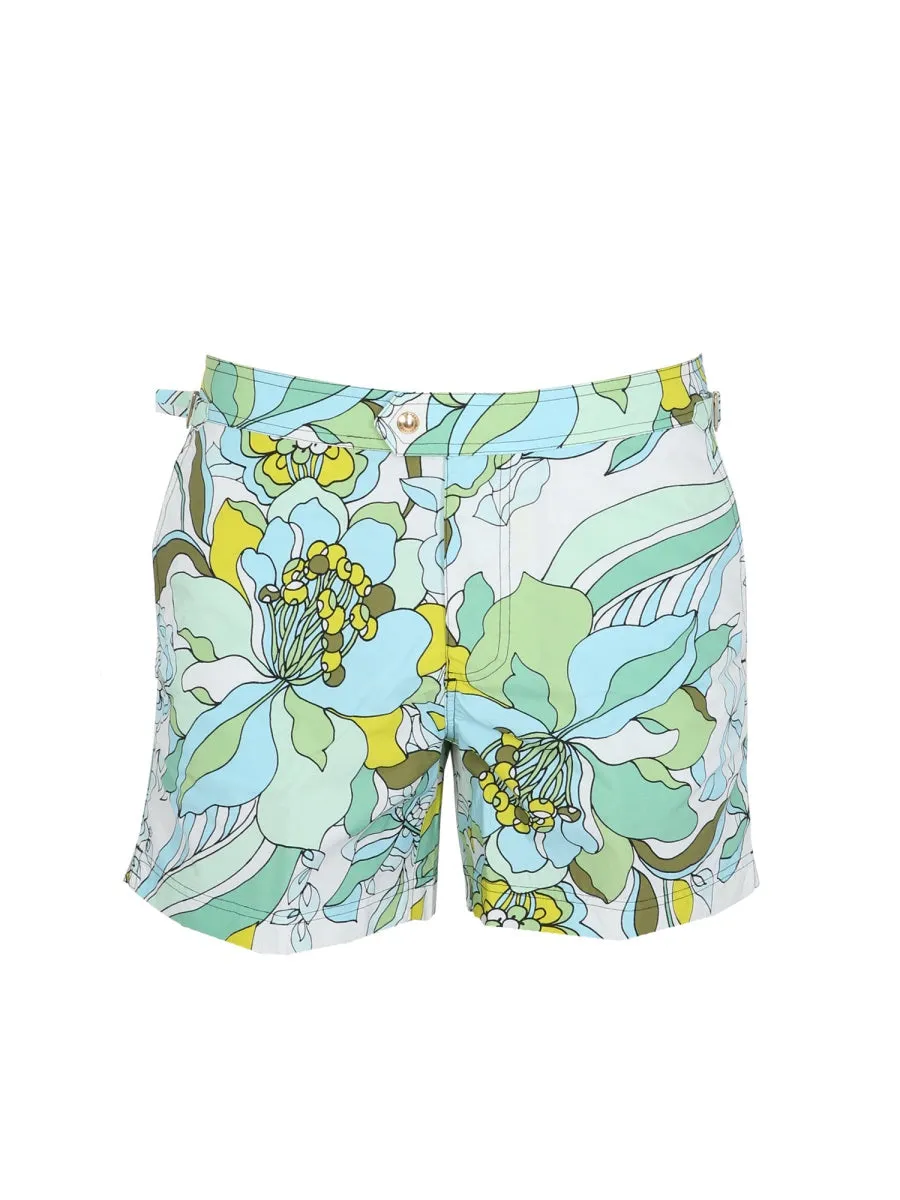 Tom Ford Allover Floral Pattern Swim Shorts