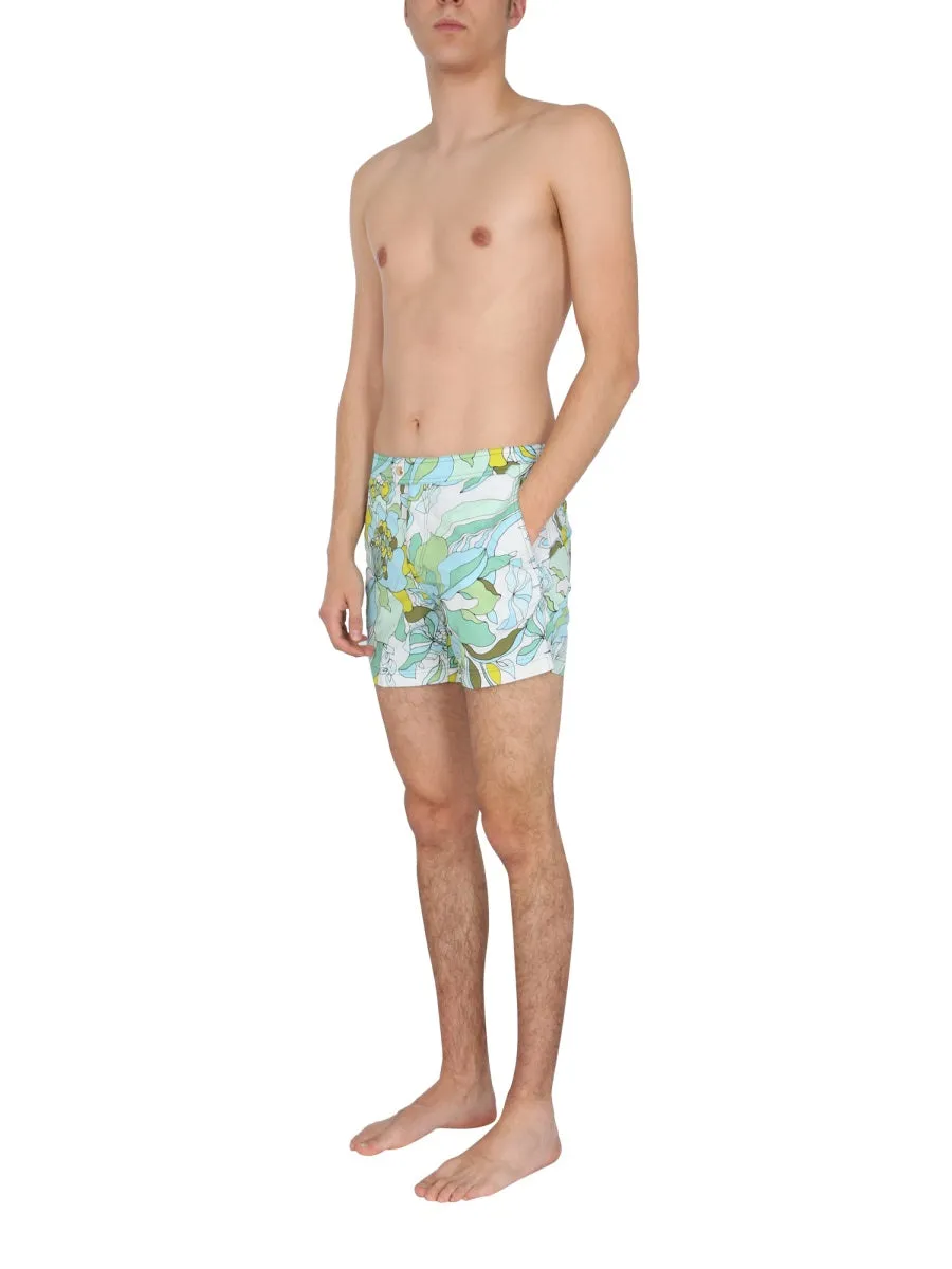 Tom Ford Allover Floral Pattern Swim Shorts