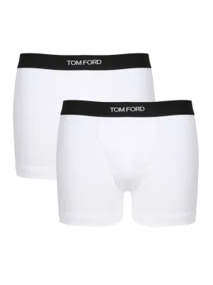 Tom Ford Logo Waistband Pack Of Two Boxers