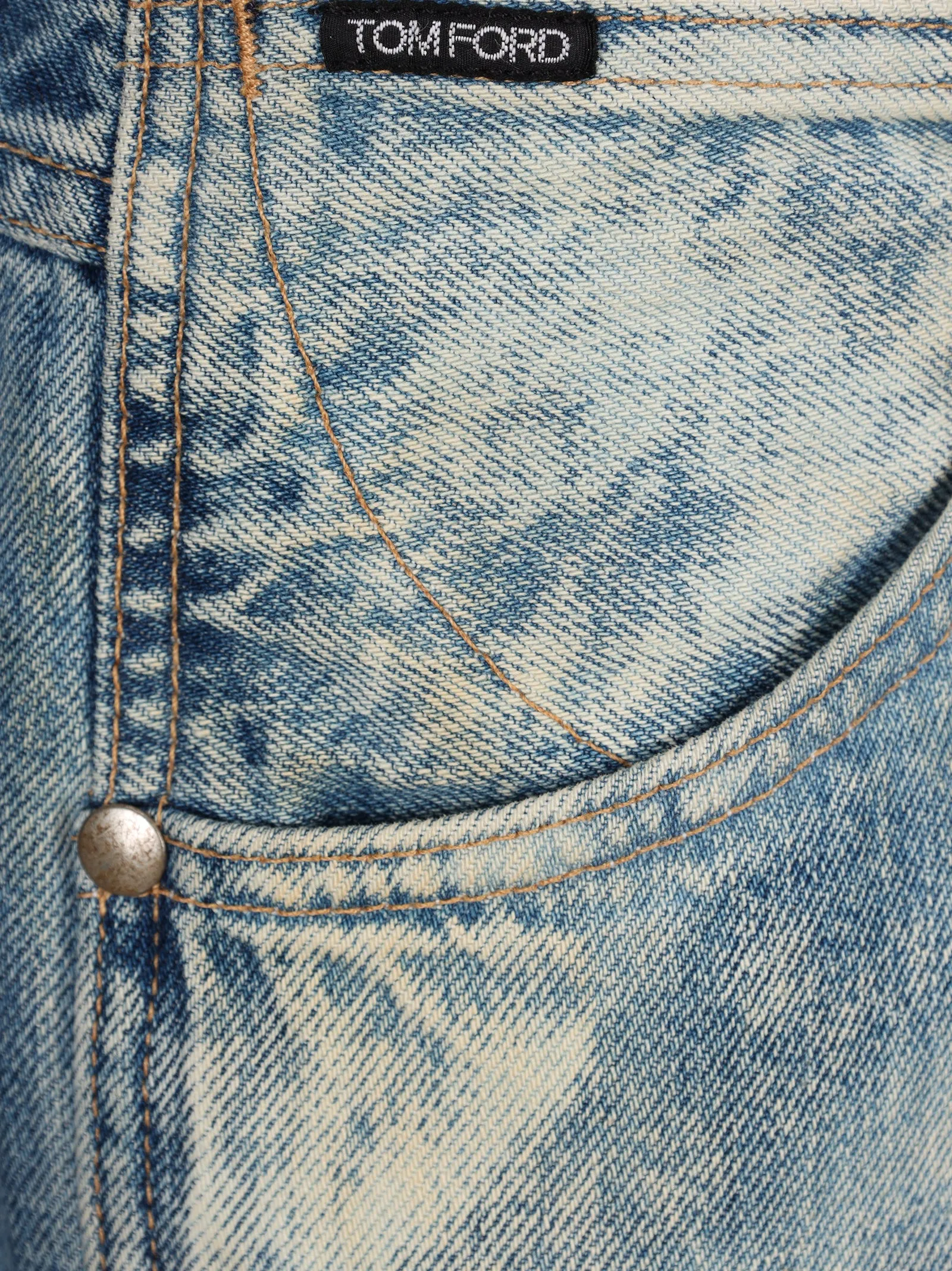 Tom Ford Tapered Fit Washed Effect Jeans