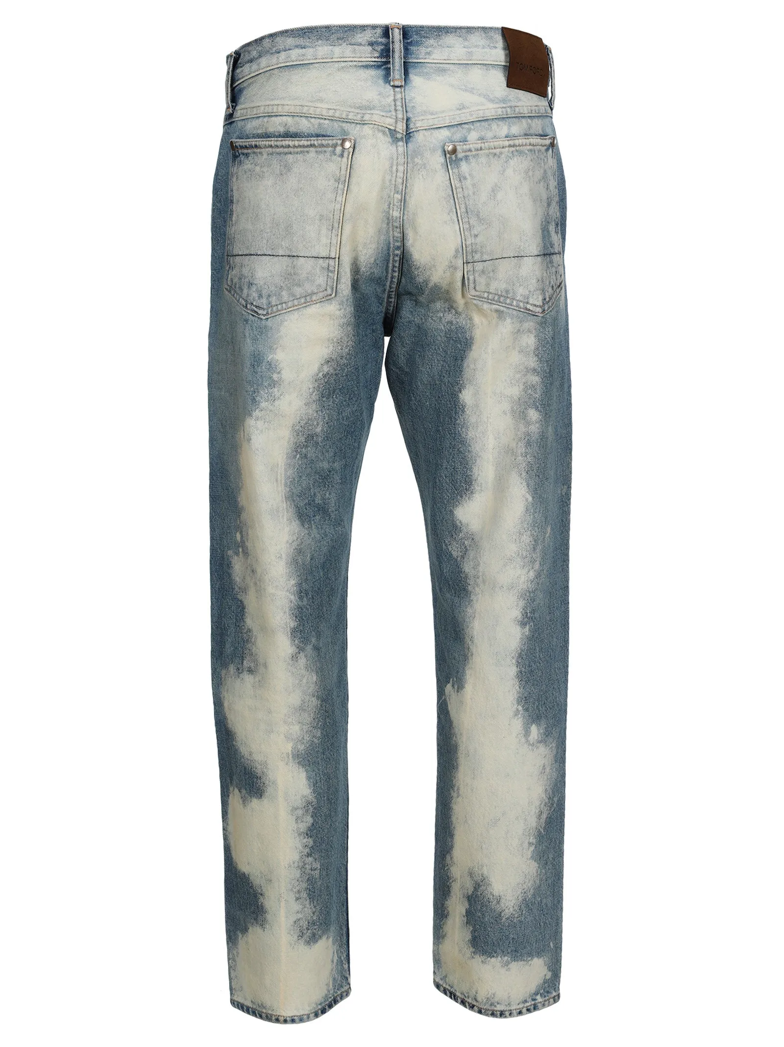 Tom Ford Tapered Fit Washed Effect Jeans