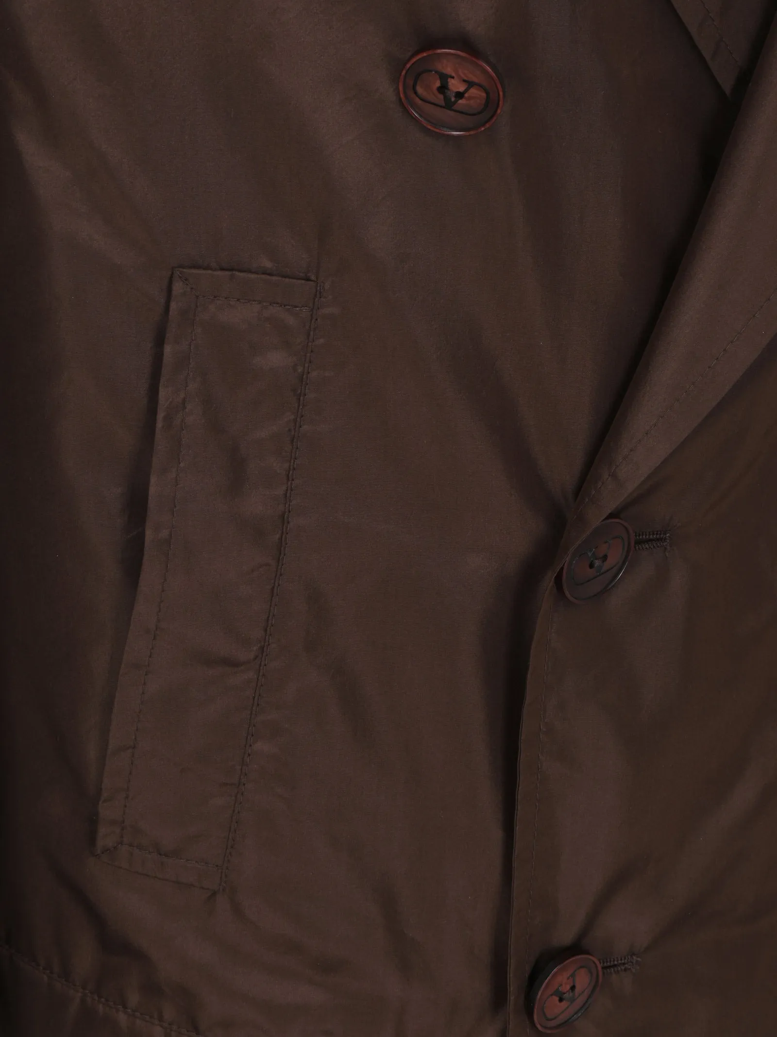 Valentino Double Breasted Back Slit Coat