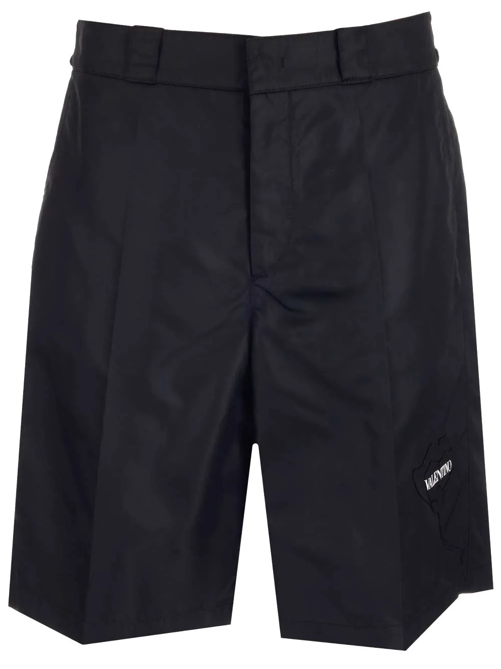 Valentino Garden Floral Embroidery Bermuda Shorts