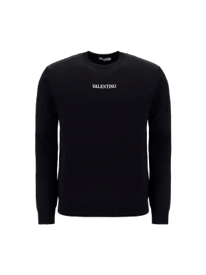 Valentino Jacquard Logo Long-Sleeved Sweater