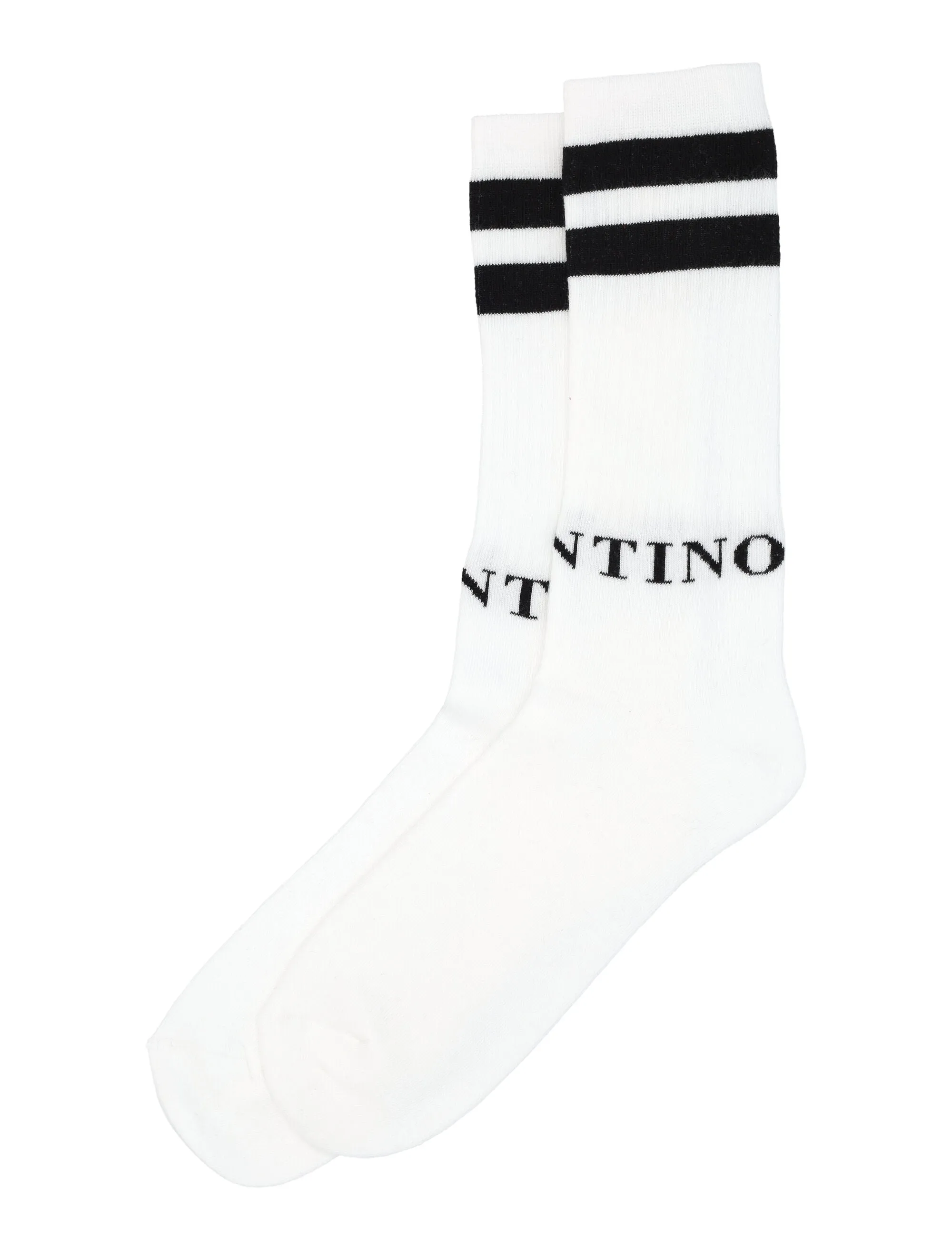 Valentino Logo Intarsia Socks
