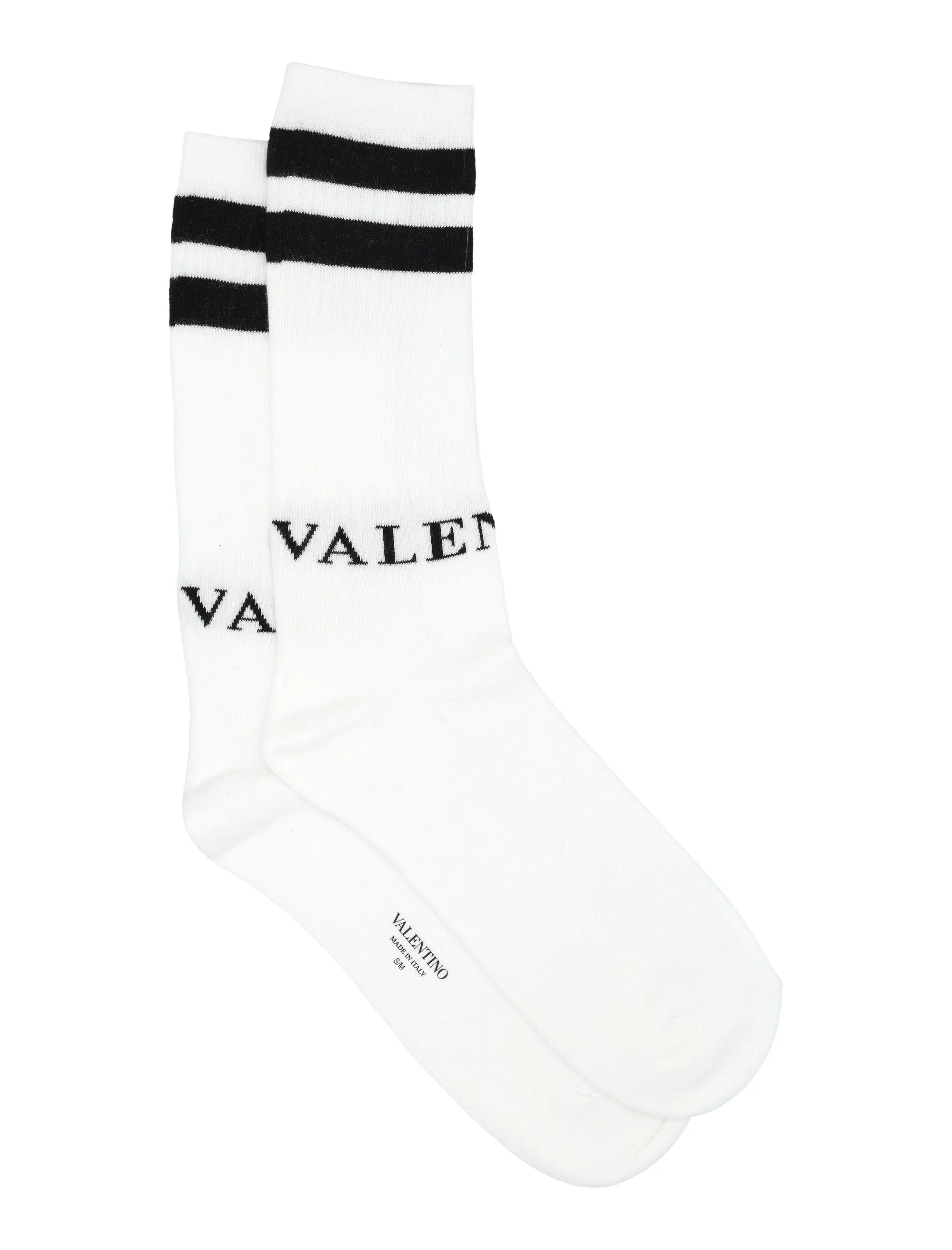 Valentino Logo Intarsia Socks