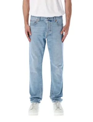 Valentino Logo Patch Slim Fit Jeans