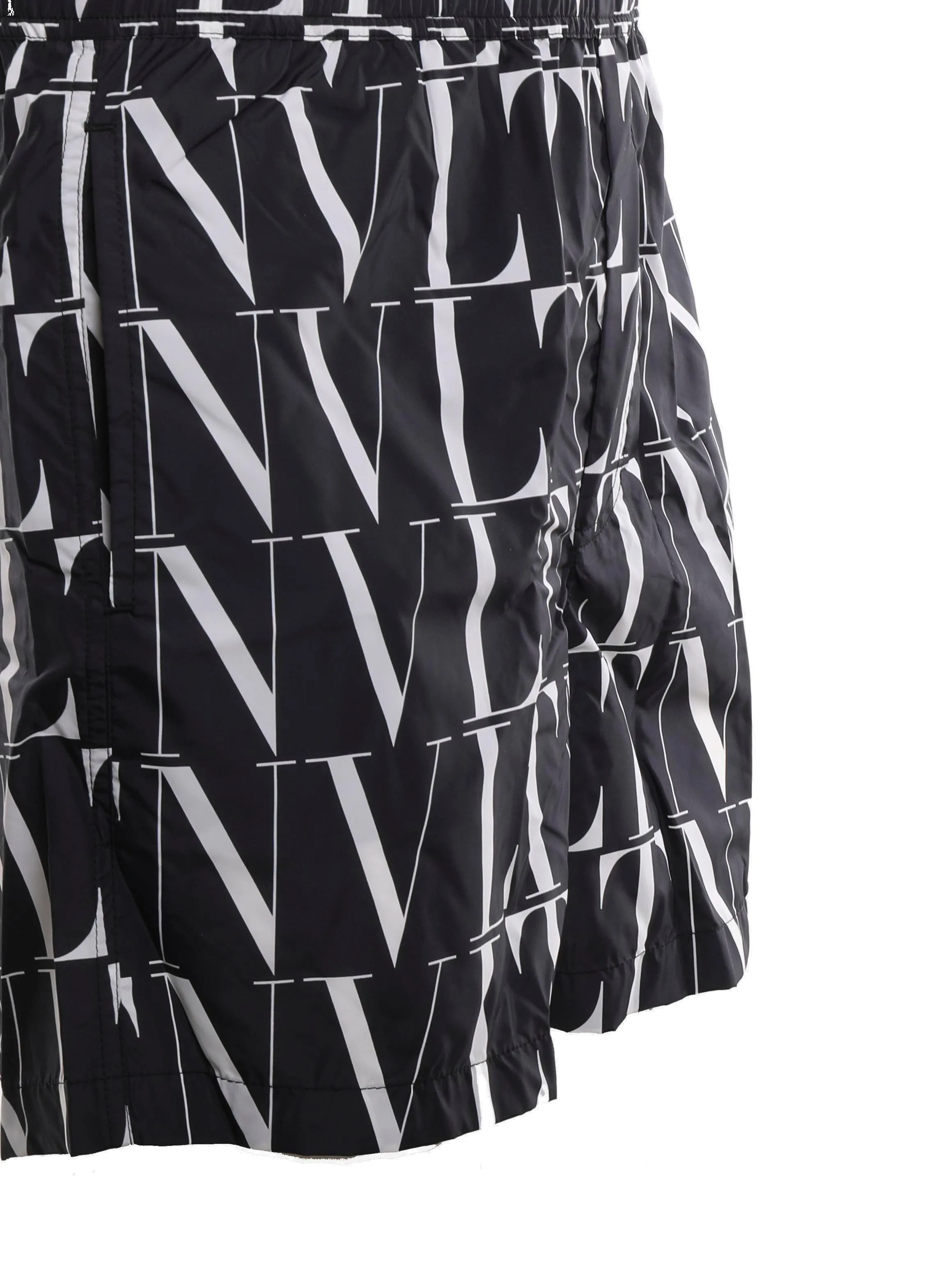 Valentino VLTN All-Over Logo Printed Swim Shorts