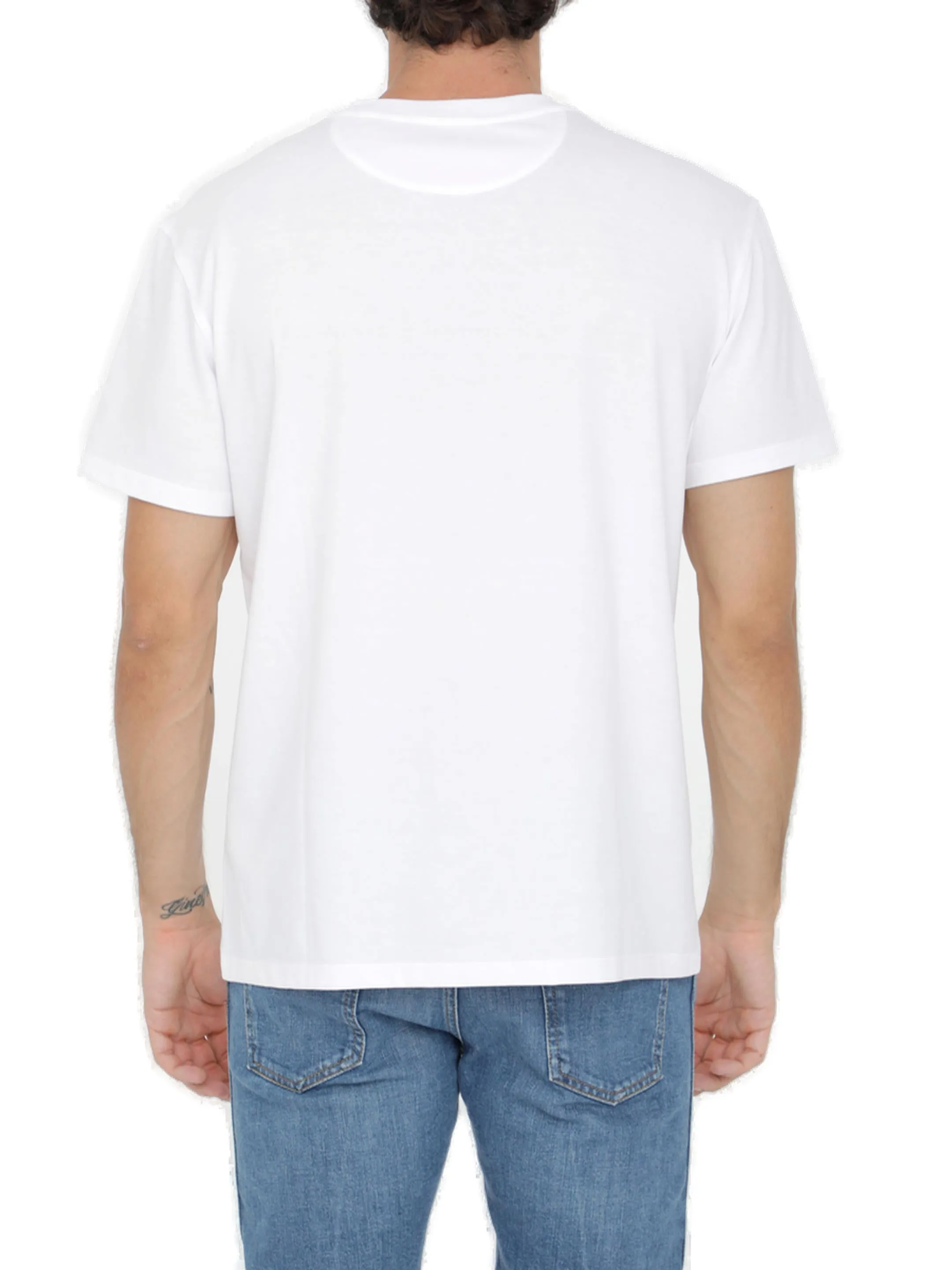 Valentino VLTN Logo Embroidered Crewneck T-Shirt