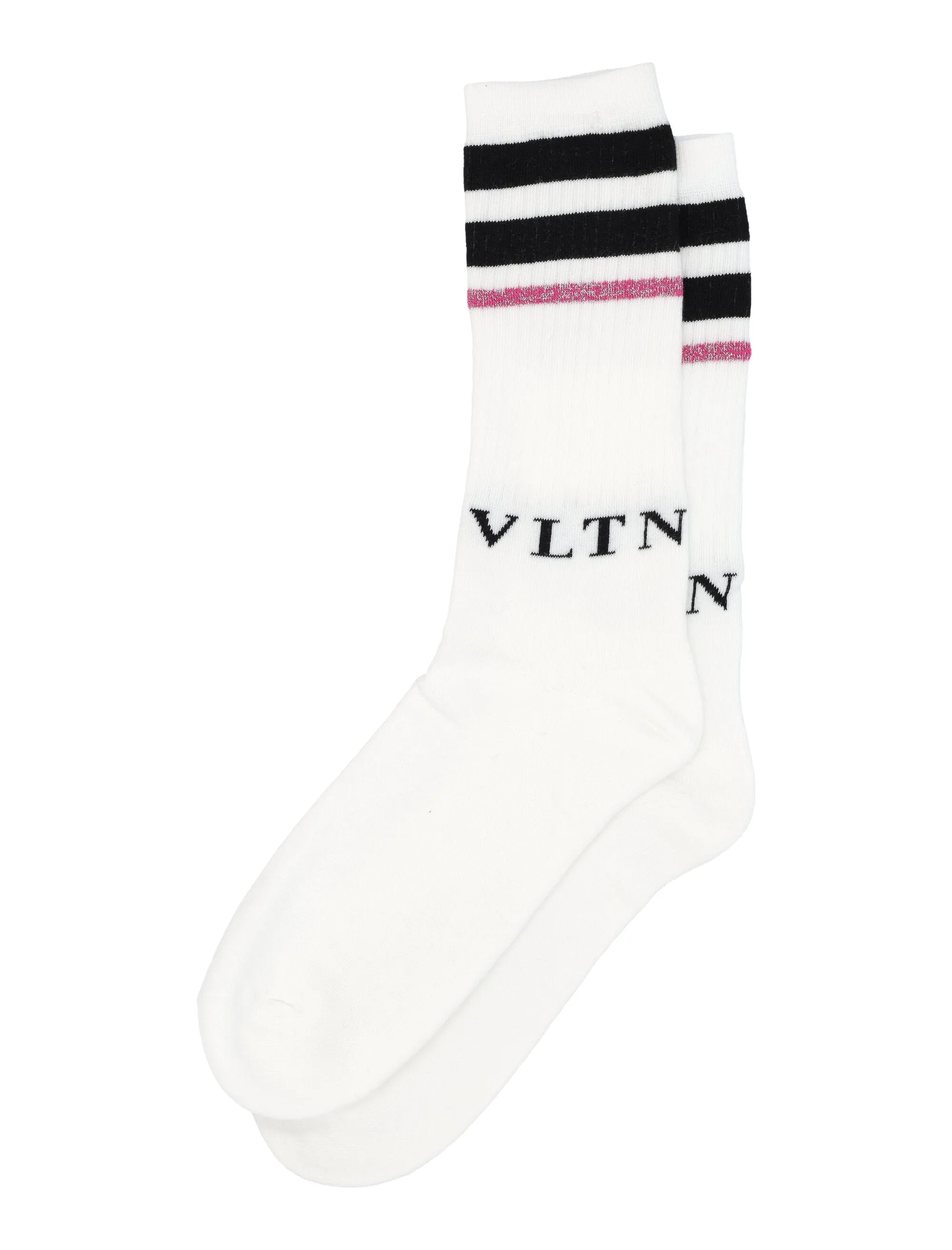 Valentino VLTN Logo Intarsia Stripe-Detailed Socks