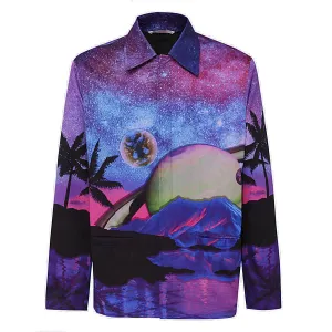 Valentino Water Sky Printed Jacket