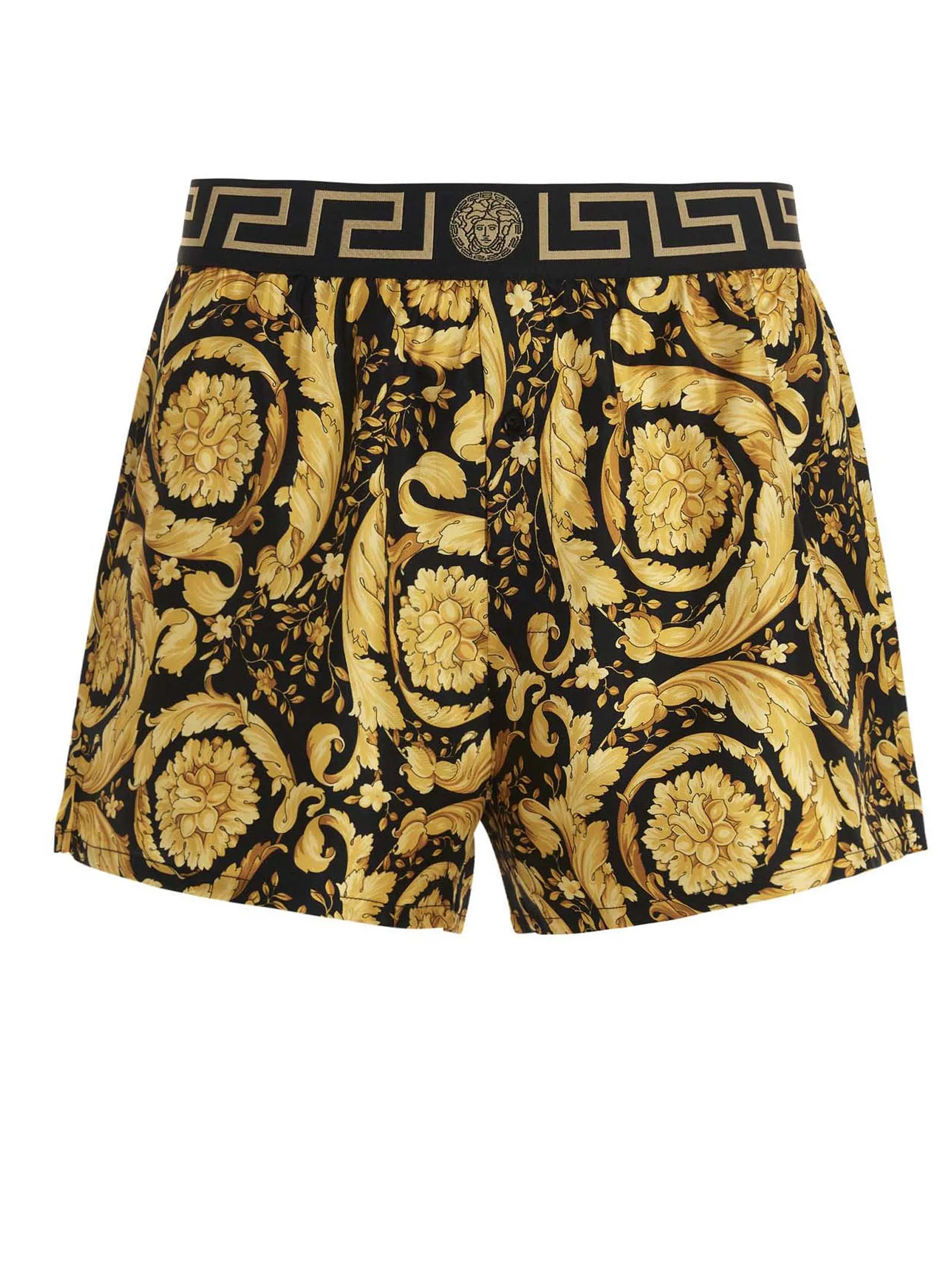 Versace Baroque Pattern Logo Waistband Boxers
