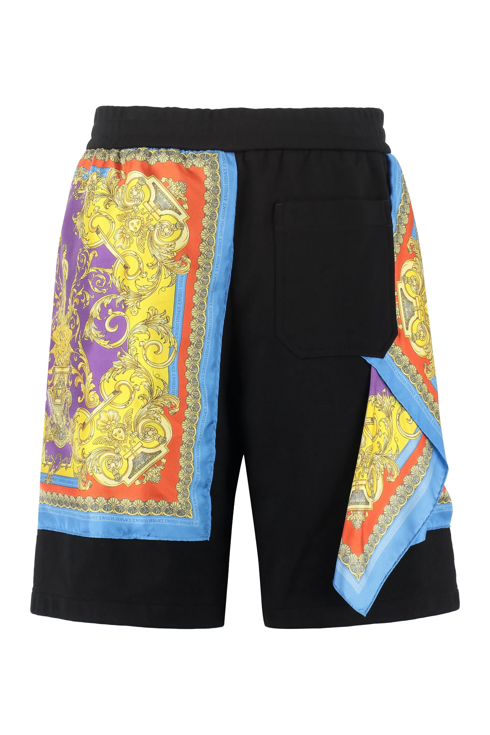Versace Baroque-Pattern Track Shorts