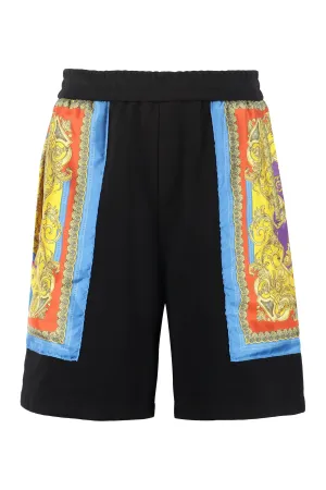 Versace Baroque-Pattern Track Shorts