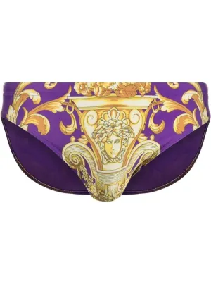 Versace Baroque Printed Swim Trunks