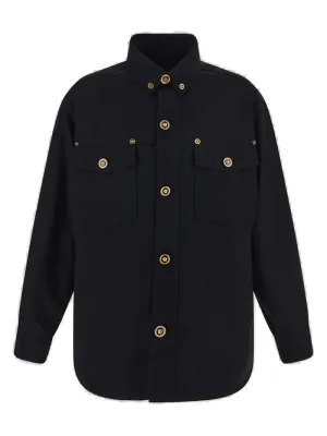 Versace Buttoned Long-Sleeved Jacket