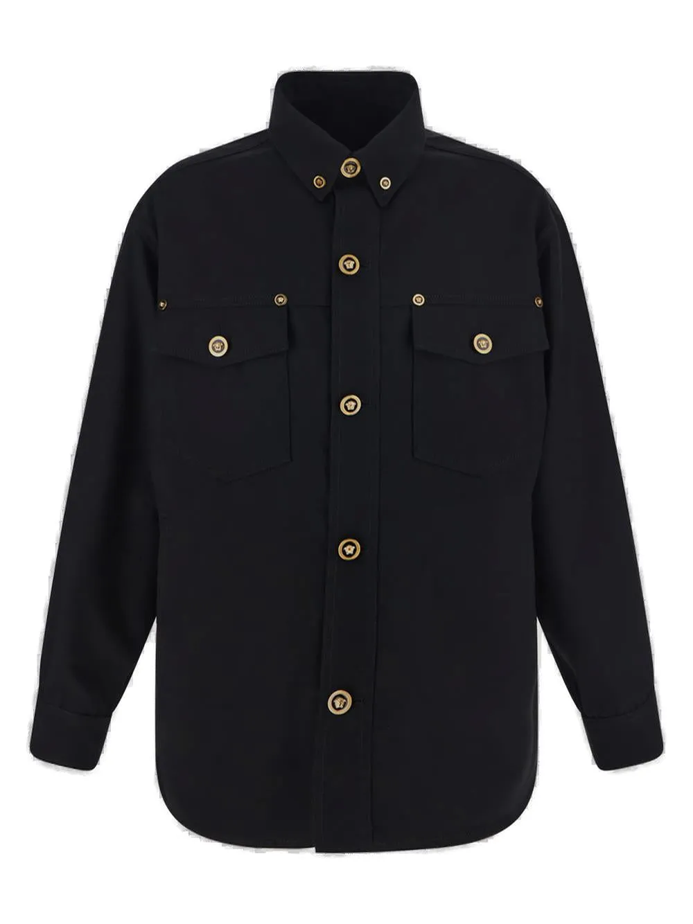 Versace Buttoned Long-Sleeved Jacket