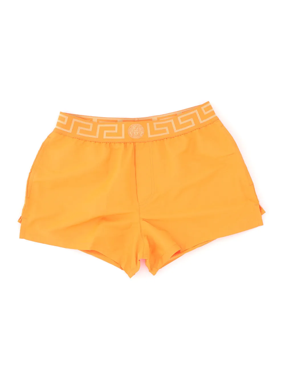 Versace Greca Logo Stretched Swim Shorts